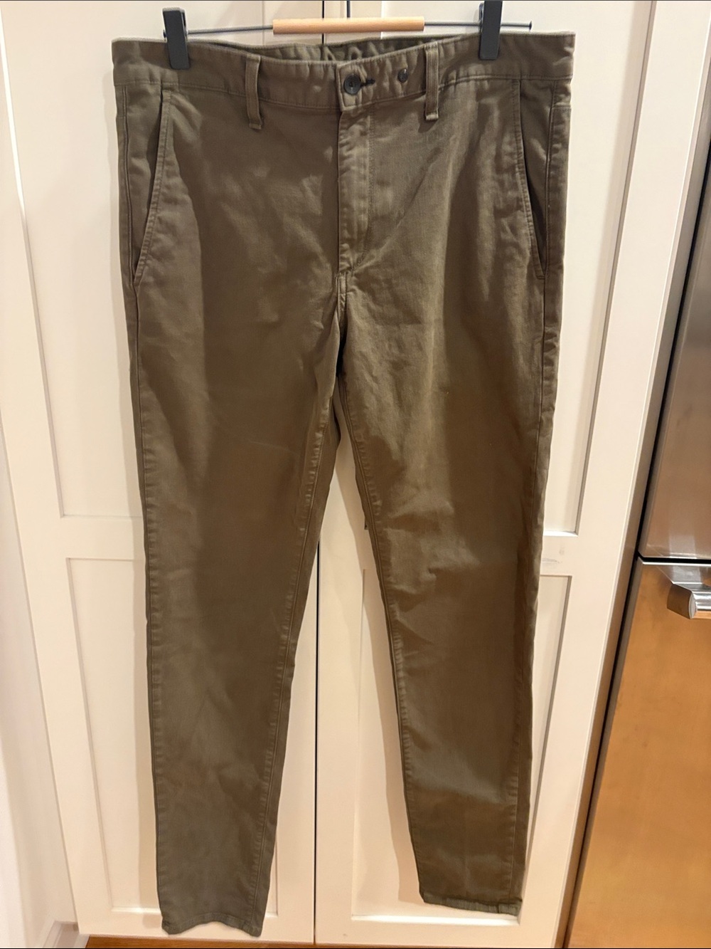 Rag & Bone Men's Olive Green Casual Chino Pants